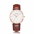 Minimalist watch quartz genuine leather watches for men changeable face japan mov't mens stainless steel watch